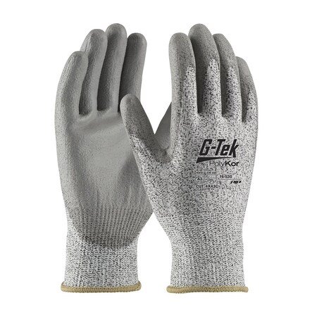 Pip Seamless Knit PolyKor Blended Glove with Polyurethane Coated Flat Grip on Palm & Fingers, 12PK 16-530/M